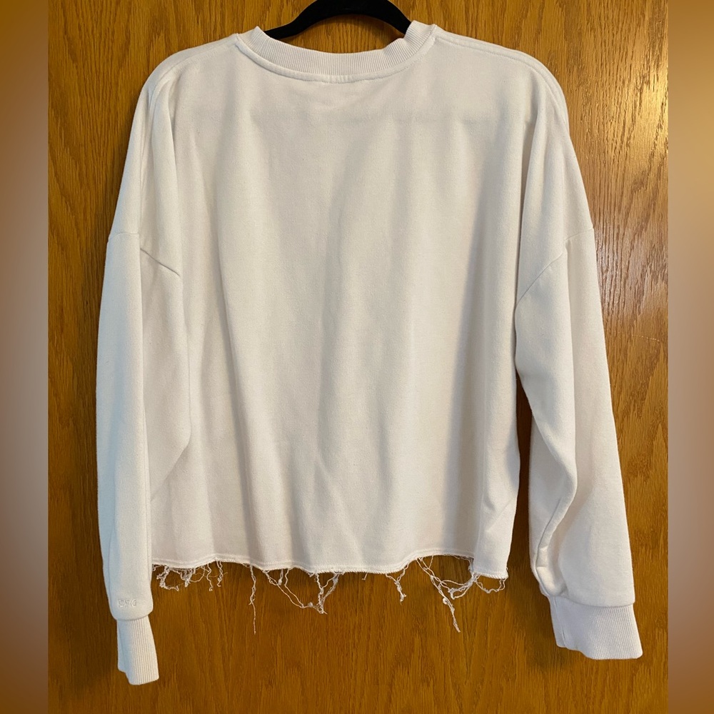 White sweatshirt